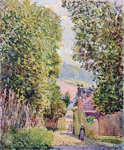 Alfred Sisley Strabe in Louveciennes France oil painting art